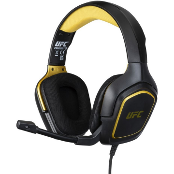 Konix Konix UFC Căști Prin cablu Bandă de fixare pe cap Gaming USB Tip-A Negru, Galben (KX-UFC-GHB-UNIV)