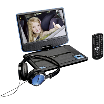 Lenco Player DVD portabil Lenco DVP-910 - negru/albastru (DVP910BLAU)