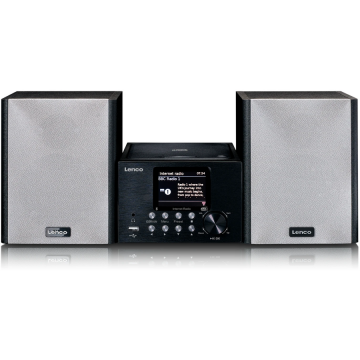 Lenco Sistem micro HiFi Lenco MC-250BK negru/argintiu (MC-250BK)