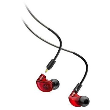 MEE AUDIO MEE AUDIO M6 PRO MKII - Căști intraauriculare profesionale cu izolare a zgomotului și cablu detașabil - Roșu