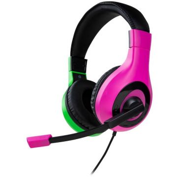 NACON Casti gaming Nacon Bigben Nintendo Switch Headset, Microfon, roz/verde (SWITCHHEADSETV1P+G)