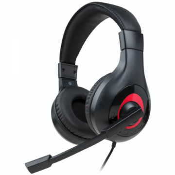 NACON Casti gaming Nacon Bigben Nintendo Switch Headset V1, microfon, Negru/Rosu (SWITCHHEADSETV1)