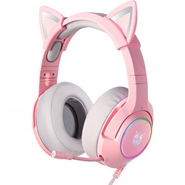 ONIKUMA ONIKUMA Casti Gaming headphones K9 Pink RGB