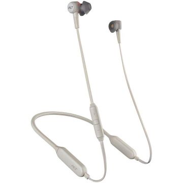 POLY Casti Sport Bluetooth Plantronics BackBeat GO 410, Dual-Mode ANC - Active Noise Canceling, Sweatproof, Bone