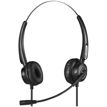 SANDBERG Sandberg 126-30 cască audio & cască cu microfon Căști Prin cablu Bandă de fixare pe cap Birou/Call center USB Tip-A Negru (126-30)