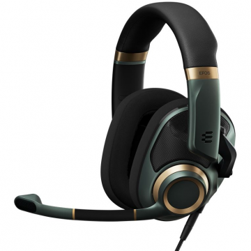 Sennheiser EPOS H6PRO Open Căști Prin cablu Bandă de fixare pe cap Gaming Negru, De aur, Verde (epos1000970)