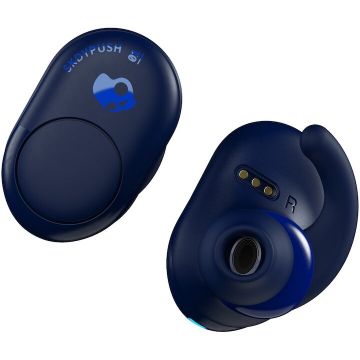 Skullcandy Casti Audio In Ear Skullcandy Push, True Wireless, Bluetooth, Microfon, Autonomie 6 ore, Indigo Blue International