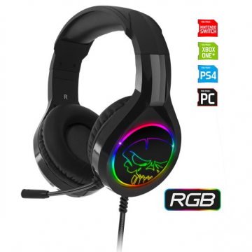 Spirit of Gamer Spirit of Gamer PRO-H8 RGB mikrofonos fejhallgató fekete (MIC-PH8) (MIC-PH8) (MIC-PH8)