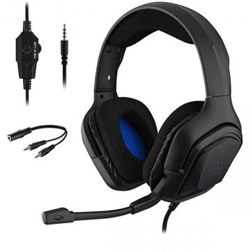 The G-Lab Casti cu fir pentru jocuri, The G-Lab, KORP COBALT, Microfon, PC/PS4/Xbox One, Negru