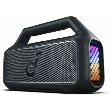 Anker Boxa portabila Anker Soundcore Boom 2, 80W, BassUp 2.0, IPX7, Lumini RGB, Bluetooth 5.3, Negru