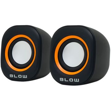 BLOW Boxe PC Blow, USB 2.0, 5V, Negru-Portocaliu