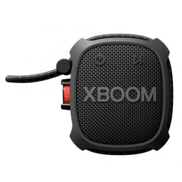 Boxa portabila LG XBOOM Go XG2TBK Rugged, 5 W, Bluetooth 5.3, Autonomie 10 ore, IP67 (Negru)