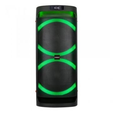 Boxa portabila Samus ROCKSTAR 8 1000 W, RMS 2x40 W, Bluetooth, Microfon wireless inclus, Telecomanda, Radio FM (Negru)