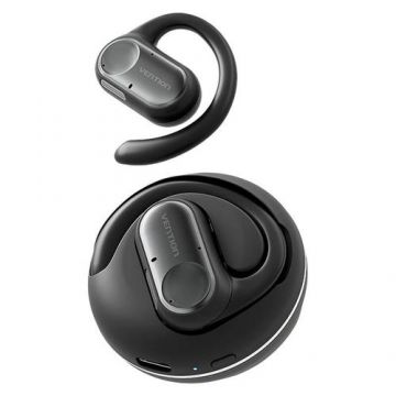 Casti wireless Vention NBPB0, Bluetooth 5.3, 70 mAh, USB-C (Negru)