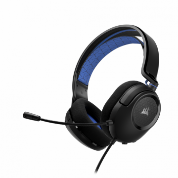 CORSAIR Casti gaming Corsair HS35 v2 Multiplatform, compatibile Xbox/PlayStation/Switch, 50mm audio drivers, microfon omni-directional, jack 3.5 mm, albastru