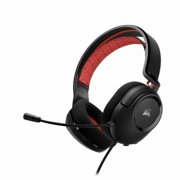 CORSAIR Casti gaming Corsair HS35 v2 Multiplatform, compatibile Xbox/PlayStation/Switch, 50mm audio drivers, microfon omni-directional, jack 3.5 mm, rosu