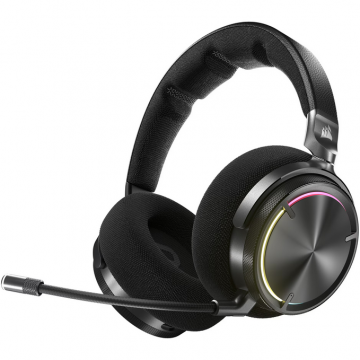 CORSAIR Casti gaming Corsair Virtuoso Max 2.4GHz wireless and Bluetooth® , Dolby Atmos®, active noise cancellation, PC, Mac, PS5/PS4, Switch, and mobile, graphene drivers, RGB, carbon