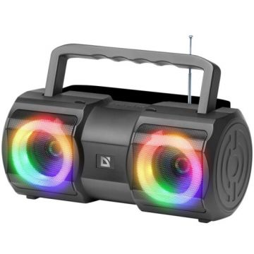 Defender Boxa portabila bluetooth Defender, BT/FM/USB/TF/AUX si iluminare Led