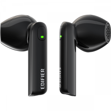 edifier Casti wireless, Edifier, W200T Mini, Negru, TWS, In-Ear, Bluetooth 5.1, Touch control, Rezistenta la apa IP54, Anulare zgomot cVc 8.0