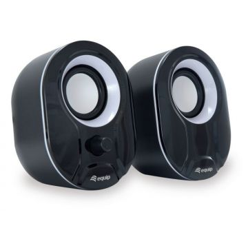 EQUIP Difuzoarele Stereo 2.0 Speaker(245333) pentru computer, Alb-Negru