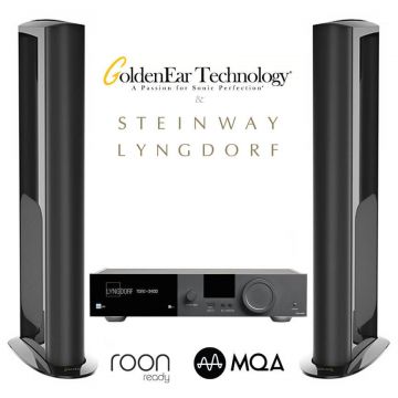 Goldenear Technology Sistem cu boxe Goldenear Triton One.R si amplificator 2x200W Lyngdorf TDAI-3400, Roon ready, MQA, Tidal Connect