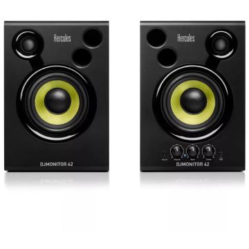 Hercules Boxe Hercules DJMonitor 42, DJ Studio Sistem, 80W, Negru