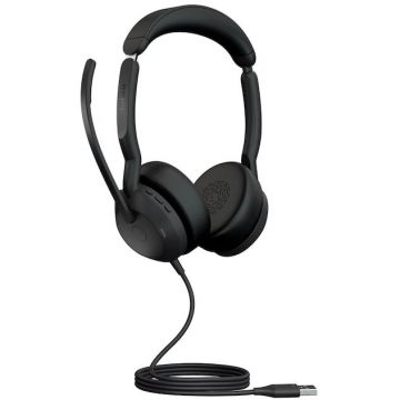 Jabra Casti cu microfon Evolve2 50, Jabra, USB-A, Negru