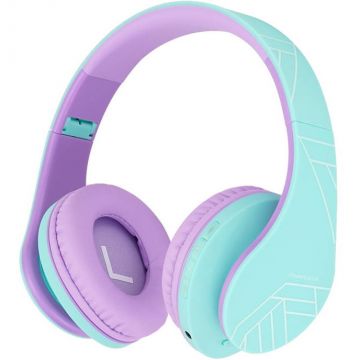 PowerLocus Căşti PowerLocus P2 Wireless Headphones for kids (blue-purple)