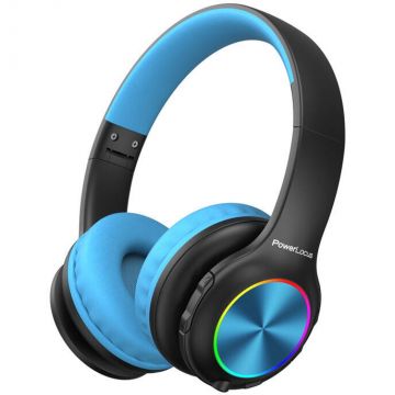 PowerLocus Căşti PowerLocus Wireless Headphones for kids PLED (black&blue)