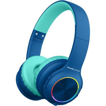 PowerLocus Căşti PowerLocus Wireless Headphones for kids PLED (navy&blue)