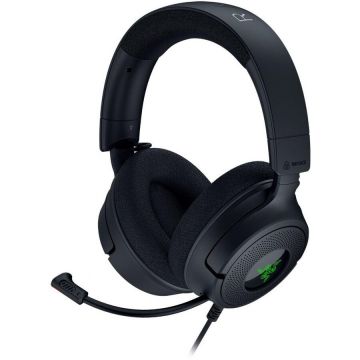 Razer Casti gaming cu fir Razer Kraken V4 X, iluminare Razer Chroma™ RGB, 7.1 Surround, multiplatforma, negru