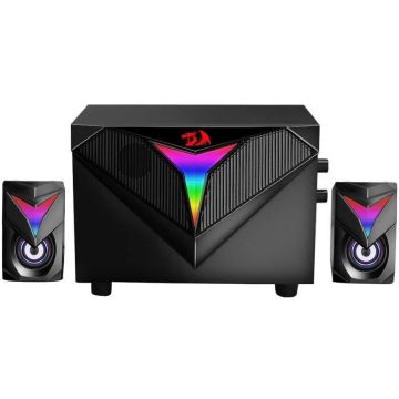 Redragon Boxe Redragon Toccata, 2.1, 11W RMS, iluminare RGB a difuzoarelor, jack 3.5mm, USB, Negru