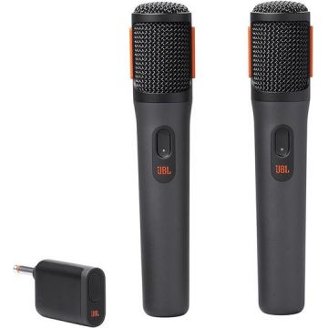 Set 2 microfoane JBL Partybox Wireless Mic (Negru)