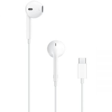 Apple Casti Apple EarPods, USB-C, White