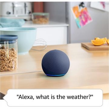 Boxa inteligenta Amazon Echo Dot 5 (2022), Control Voce Alexa, Bluetooth, Wi-Fi, Deep Sea Blue