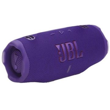 Boxa portabila JBL Charge 6, 45 W, Bluetooth, Autonomie 28 ore, Waterproof (Mov)