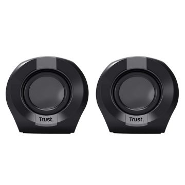 Boxe Trust Polo 2.0 cu fir, putere maxima 8W, audio input 3.5mm, negru