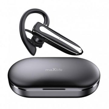 Casca handsfree MaXlife MXBH-01, Bluetooth Autonomie 12 ore, Microfon (Negru)