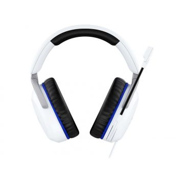 Casti gaming cu fir HyperX CloudX Stinger 2 Xbox/PC, jack 3,5mm pentru conectare direct la controller, drivere 50mm, slidere gradate, microfon cu noise cancelling, spuma cu memorie, alb