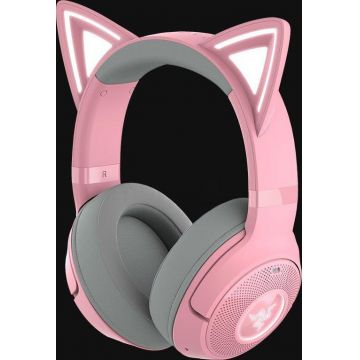 Casti Razer Kraken Kitty V2 Bluetooth 5.2Quartz Edition