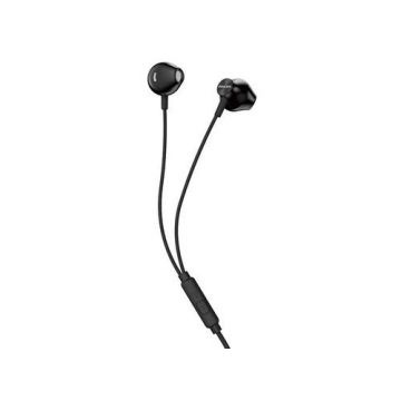 Casti Stereo Philips TAUE101BK/00, Jack 3.5mm, Microfon, Cablu 1.2m (Negru)