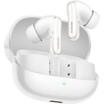 Casti True Wireless In-Ear Xiaomi Buds 5 Pro, Bluetooth, ANC si ENC, Control touch, Inregistrare audio, Traducere cu AI (Alb)