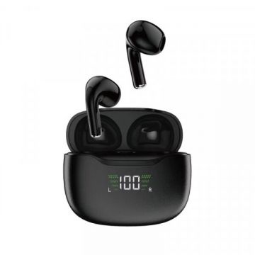 Dudao Handsfree Bluetooth Dudao U15N, TWS, Negru