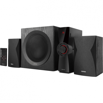 edifier Boxe EDIFIER 2.1, RMS: 69W (2 x 12W, 1 x 45W), bluetooth, telecomanda wireless, volum, bass, treble, AUX/USB/SD, black