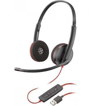 HP Cască HP Poly Blackwire 3220 Stereo USB-A , negru