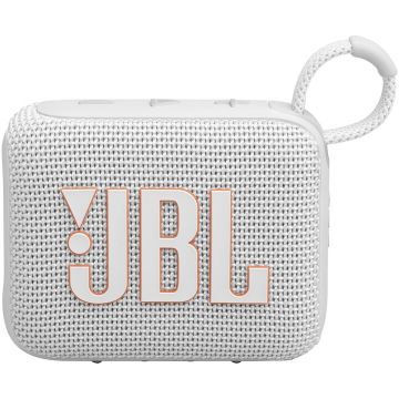 JBL Boxa portabila JBL Go 4, IP67, Bluetooth, Auracast, Alb