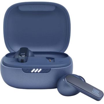 JBL Casti audio in-ear JBL Live Pro 2, True Wireless, Noise Cancelling, 6 Microfoane, Touch Control, IPX5, Albastru