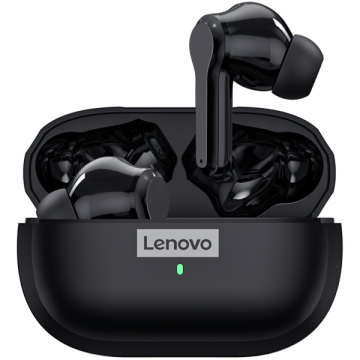 Lenovo Handsfree Bluetooth Lenovo LP1S, TWS, Negru