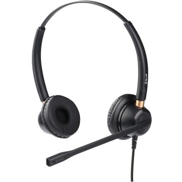 Tellur Casti cu fir call center Tellur Voice 520N, binaural, USB, Quick Disconect, Negru