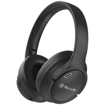 Tellur Casti Over-ear Bluetooth Tellur Vibe, ANC - Active Noise Cancelling, Negru